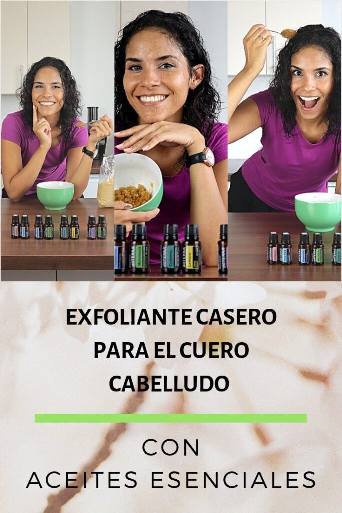 preparacion cuero cabelludo con shampoo exfoliante