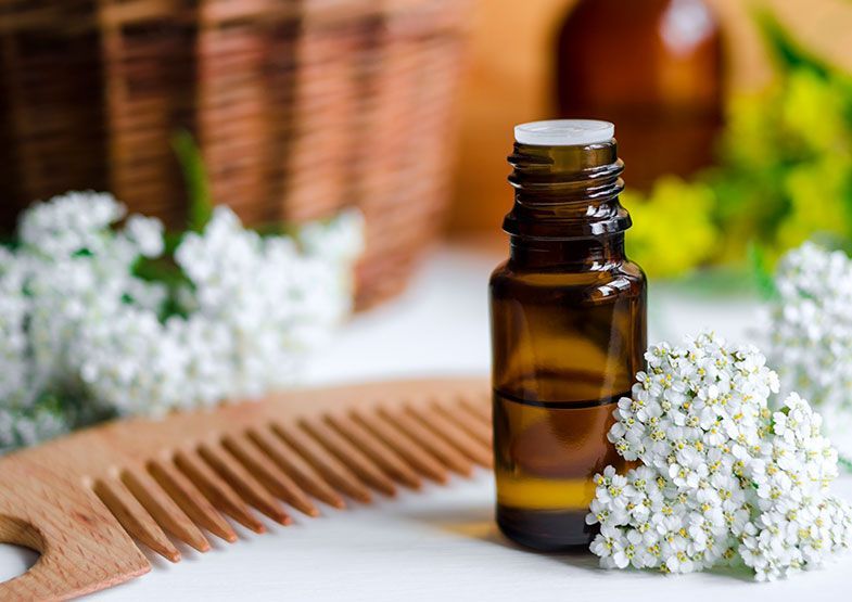 uso de aceites esenciales de flores en cabello