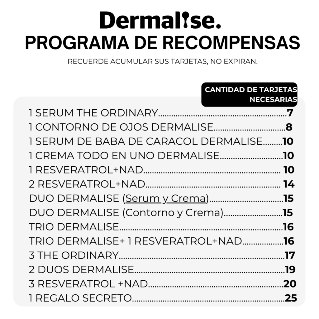Recompensas de Dermalise